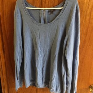 Gap cornflower blue zip sweater